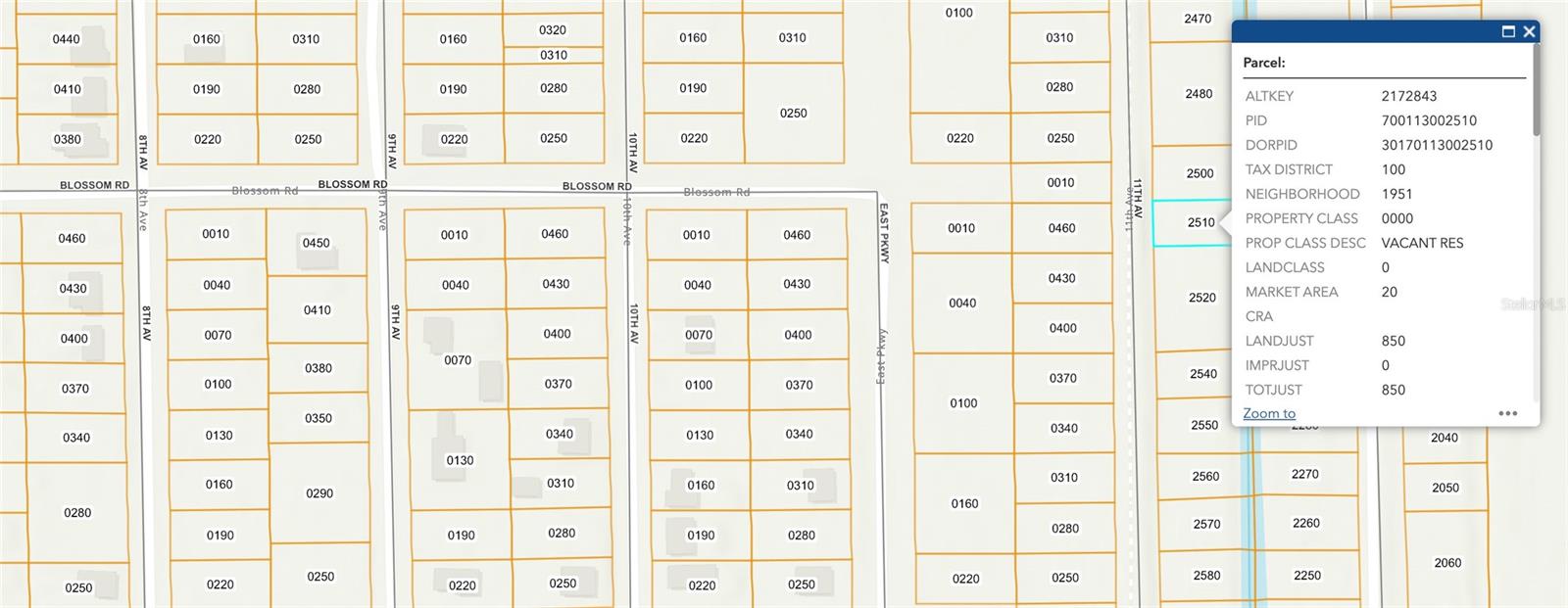 DAYTONA PARK ESTATES REP SEC F & G - Land
