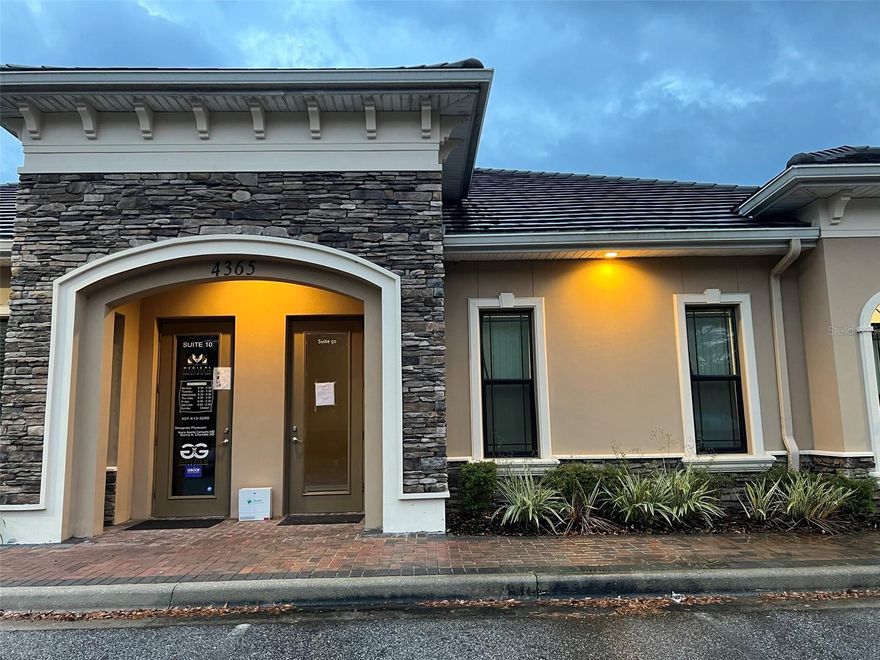 This is the perfect space for a medical or professional office, within the 1500 sq ft you have 6 individual offices, large reception with a waiting room, spacious break room/kitchen area, two bathrooms and plenty of parking spaces available .The 6 examining/offices rooms ranging from 120 to 140 +/- SF
The village Medical Arts Center its located in the heart of Hunters Creek, with easy access to SR 417 and Sr 528 which makes it an ideal  location.