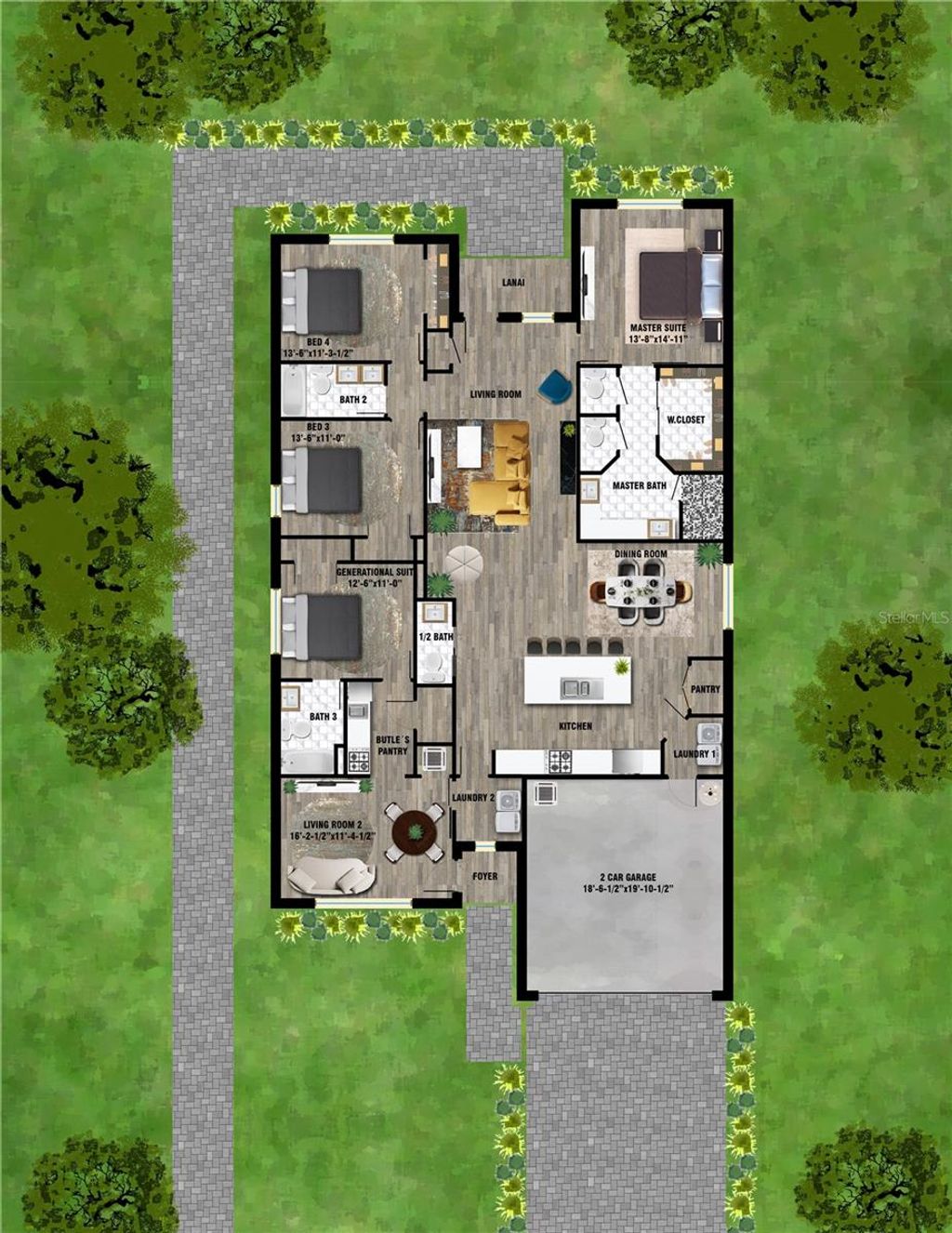 Photo of 2667 Trafalgar Boulevard, Kissimmee, FL 34758 (MLS # O6329877)