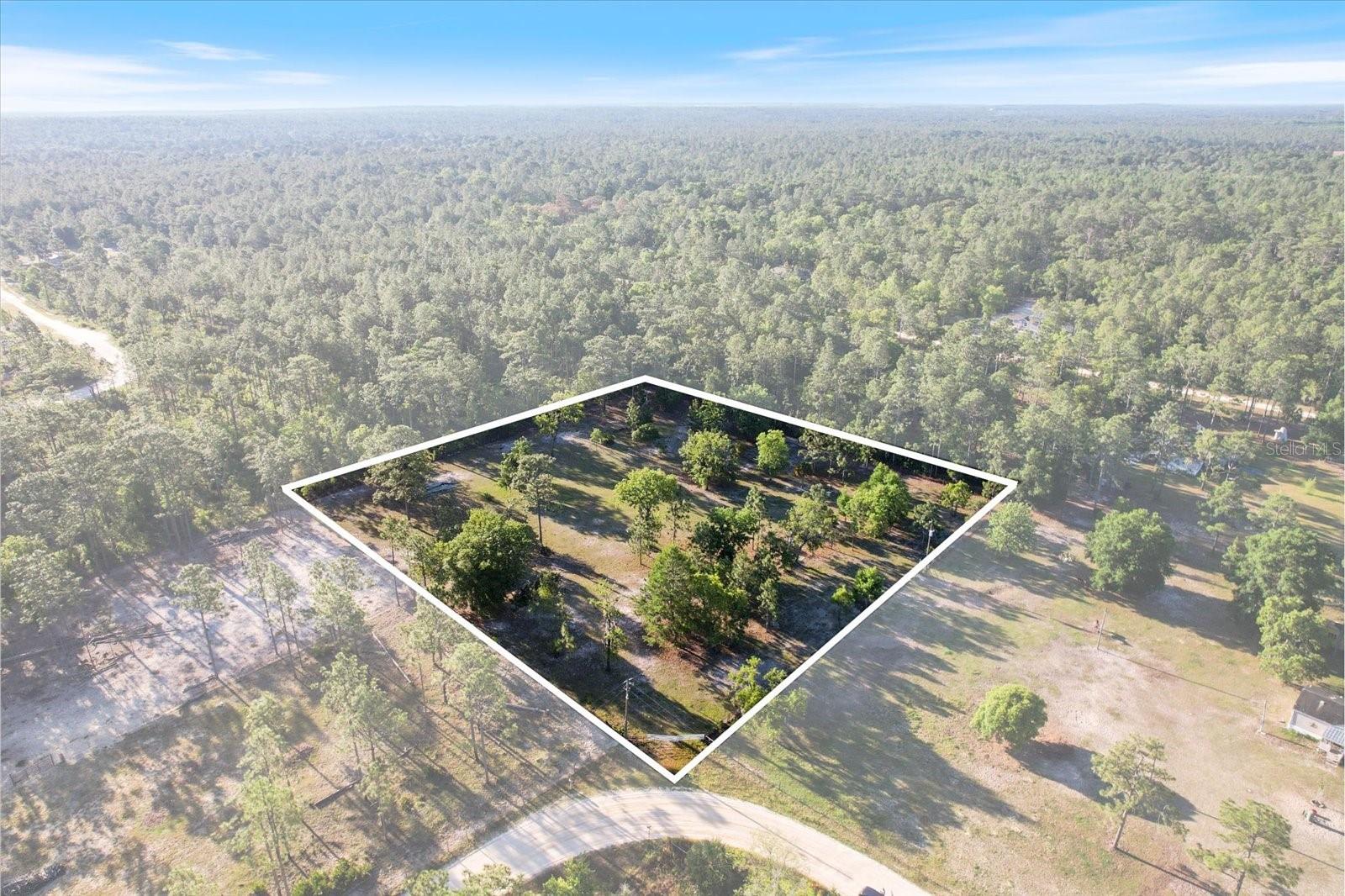 GO AHEAD…COUNT YOUR CHICKENS BEFORE THEY HATCH! …This 2.52-acre homesite, in the Mini Farms, is ready for your dream home whether site built or mobile. The 332’x332’ homesite has been CLEARED and is FENCED. It's HIGH and DRY and sittin’ pretty in a NO FLOOD zone. It is situated on a private, limestone paved road, in the bend between N Muslin Terrace and W Taffeta Lane, with MINIMAL road frontage for privacy. Electricity is nearby. Well and septic are needed. More than enough room for your toys. Bring your chickens, horses and other farm animals, so they can enjoy this sweet piece of Florida too! A shallow well onsite for the animals is a plus! NO DEED RESTRICTIONS! Activities to enjoy in all directions. The Rainbow Springs State Park is 25 minutes north for swimming, camping and tubing down the gently winding Rainbow River. Downtown Crystal River is about 15 minutes to the south for shopping and restaurants. Also, Three Sister Springs and Hunter Springs Park are only 7 miles away for boating, fishing, beautiful nature walks & the only place to SWIM W/ THE MANATEES! As a bonus, the on ramp to Tampa for exciting nightlife and entertainment will be only 4 miles away, with the Suncoast Parkway Extension to Citrus Ave being slated for construction in 2025.