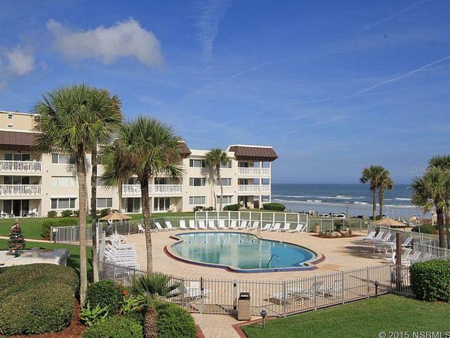 Oceanviews from second floor unit. Complex has community pool, ground floor club house and shuffleboard court. Unit has been totally renovated with granite kitchen countertops and tile flooring. Frigidaire appliances, included refrigerator, flat top range and microwave. Berber carpet in bedroom with large walk through closet. Upgraded with crown molding. Bath has been renovated with tile in shower. Great views of ocean and centralized courtyard pool area from the balcony. Complex is next door to the 27th Avenue park and beach ramp.  Nicely landscaped with lots of palms and green area. Centered in the middle of the complex is the community pool with pavered walking paths to units and ocean. Property has an on site rental management office for your convenience. ;Water: City