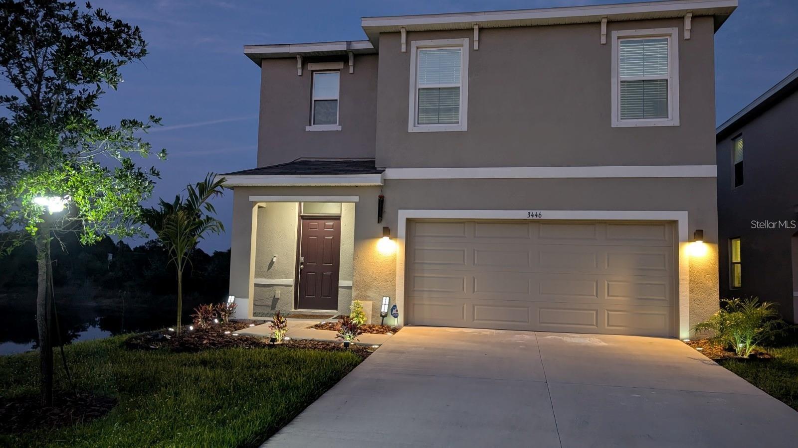 Available for RENT! Welcome to the beautiful home with 4 bedrooms and 3 bathrooms, exuding beauty and charm in a master plan community. This delightful home boasts a 2-car garage, and an open floor plan that is perfect for entertaining. As you enter, a welcoming hallway with stairs to the left guides you into the open concept living area, merging the living room, dining area, and kitchen into one cohesive space. This main area is distinguished by a striking brick accent wall that spans the living and dining rooms, adding an urban touch to the decor. The kitchen is well-appointed with granite countertops, a large island, stainless steel appliances, a walk-in pantry, and a subway tile backsplash that extends to the ceiling. Off the kitchen on the ground floor, there is a convenient bedroom with a full adjacent bathroom, perfect for guests or as a home office The second level is dedicated to spacious bedrooms, ensuring a restful retreat for everyone. This house zoned for a top rated schools. The community offers an array of amenities including a refreshing pool, a clubhouse for gatherings, a fitness center, and picturesque walking trails. It is also close to shopping, major highways, the beaches, and the airport. Schedule your showing today