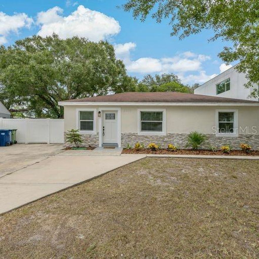 NEWLY RENOVATED!!! MOVE-IN READY!!! This charming 3 bedroom, 2 bathroom home is in a highly sought-after neighborhood in the heart of South Tampa.  It sits on a large lot with a tastefully landscaped entrance. It has easy access to airports, hospitals, restaurants, malls, sporting events, Ybor city, and beaches. Home features open floor plan, fenced yard, new flooring, new ceiling fans, new light fixtures, and has been newly painted. Roof - 2015, AC - 2015. The bathrooms and kitchen have been updated.  Don't miss this beautiful home.  It won't last long.