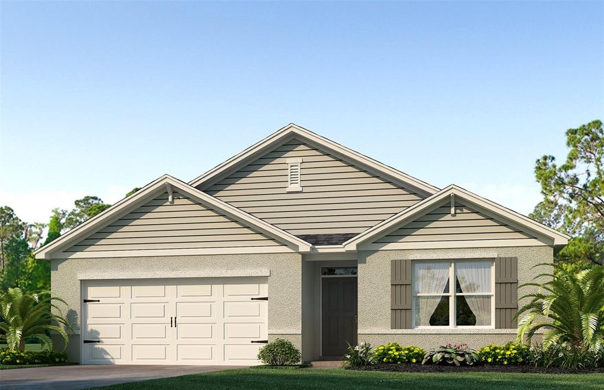 LOCATION! LOCATION! LOCATION! New construction home in a cute neighborhood near Beaches and interstate, 6 miles to downtown shopping and dining in NSB. This is our most popular floor plan the Cali, which has an open plan concept with 4 bedroom and 2 baths. You walk into a wide hallway with bedrooms on both sides to the Kitchen, dining and living area, which is all open and great for entertaining.  The home features an Lanai with view of the backyard for those family outdoor events. Relax in your oversize Master Suite featuring Large Shower and Double Vanity. All you need to bring is your furniture as this home comes with all the extras including dishwasher. Save money with the highly energy efficient 15 SEER AC, dual pane low E windows, and 10 yr warranty. Excellent value, won't last long!

*Photos are of similar model but not that of exact house. Pictures, photographs, colors, features, and sizes are for illustration purposes only and will vary from the homes as built. Home and community information including pricing, included features, terms, availability and amenities are subject to change and prior sale at any time without notice or obligation. Please note that no representations or warranties are made regarding school districts or school assignments; you should conduct your own investigation regarding current and future schools and school boundaries.* ;Water: City