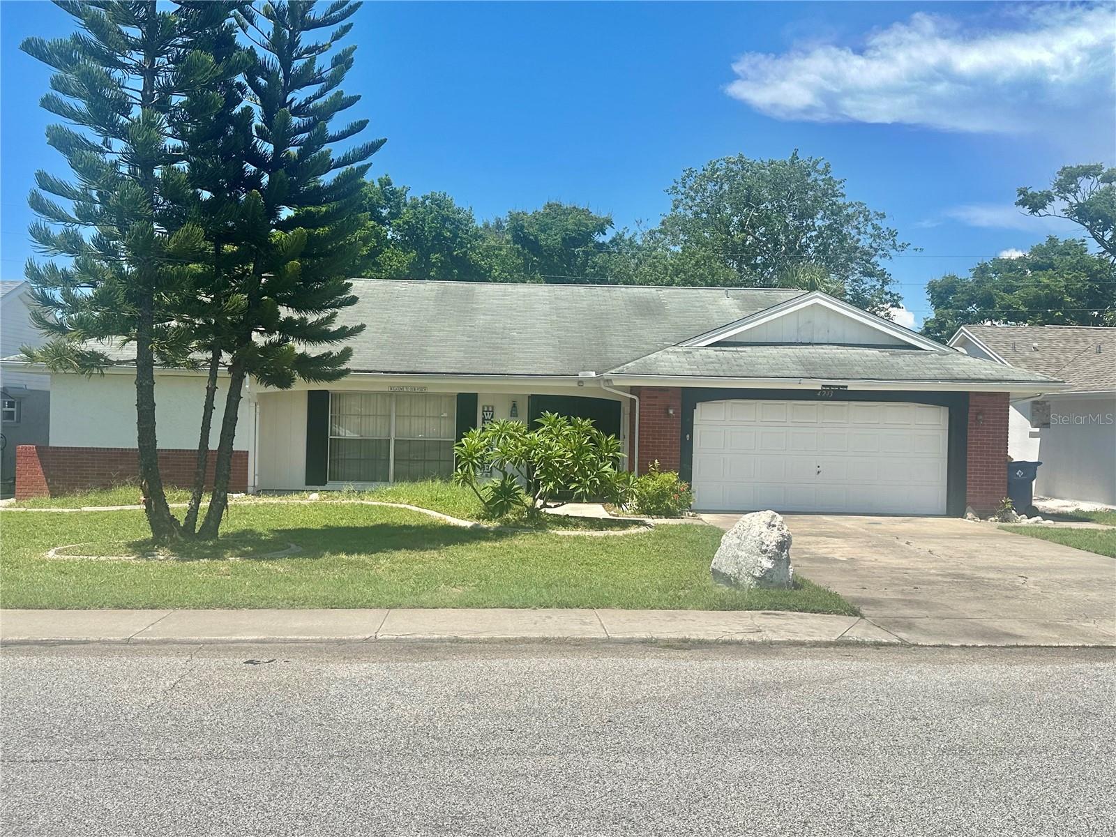 ESTATE SALE ! Conviently located close to Pinellas County this good size home in original condition is ready, willing, and able to be updated when buyer is ready. Kitchen features pass through window to the bar in the rear screen room and large pantry closet. Master en-suite features walk in closet, dressing table and sunken shower in the bath. Second bedroom has cedar line closet. Roof and air conditioning at the end of their useful life so for buyers wanting to finance the transaction at an acceptable price the seller is will consider up to $20,000 in the closing agent's escrow account to make those improvements after closing.