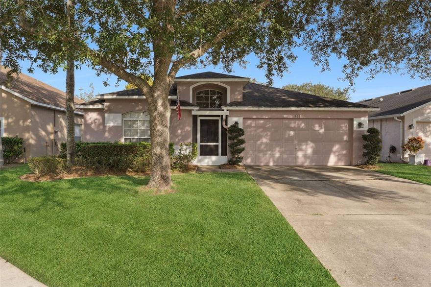 Welcome home to this stunning 4BR/2BA, 1,965 sq ft property at 1681 Ashland Trail in Oviedo’s desirable Waverlee Woods. Motivated seller! This well-maintained home is situated on a quiet cul-de-sac and features a spacious layout, privacy, and a peaceful view of a pond. The kitchen was updated in 2020 with new cabinets, countertops, lighting, under-cabinet lighting, and stainless-steel appliances. Additional upgrades include a Leaf Filter system, new ceiling fans throughout, a new Anderson thermopane slider (installed in 2022) with a retractable blind (installed in 2023), and A/C (installed in 2023). The owner’s suite features an extra-large walk-in shower and an expanded linen closet (installed in 2023). Major improvements include: roof (installed in 2016), water heater (2019), interior paint (2020), and exterior paint (2023).  Transferrable Termite Bond. Enjoy the enclosed lanai with fans, overlooking a large backyard with tranquil pond views—ideal for relaxing or entertaining. This home is move-in ready and full of upgrades inside and out. Motivated sellers—bring your offers!