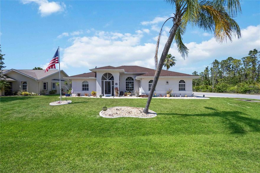 Welcome to 23530 Clay in Port Charlotte, Florida, where comfort meets the Florida lifestyle.This lovingly, well-maintained 3-bedroom pool home offers a spacious split floor plan with high ceilings and abundant natural light, creating a bright and inviting atmosphere throughout. Sliding glass doors open to your private pool oasis with a screened lanai—perfect for relaxing, entertaining, and enjoying outdoor living year-round.The backyard features a large storage shed, providing extra space for storage or hobbies. Inside, the bedrooms showcase upgraded laminate flooring for a clean, modern touch. A side-loading two-car garage enhances curb appeal while adding everyday convenience. Ideally located with easy access to parks, shopping, dining, and the interstate, this home makes daily living simple and accessible. Spend your days soaking up the Florida sunshine, hosting poolside gatherings, or taking a short drive to nearby Gulf beaches with beautiful sandy shores and sunsets.