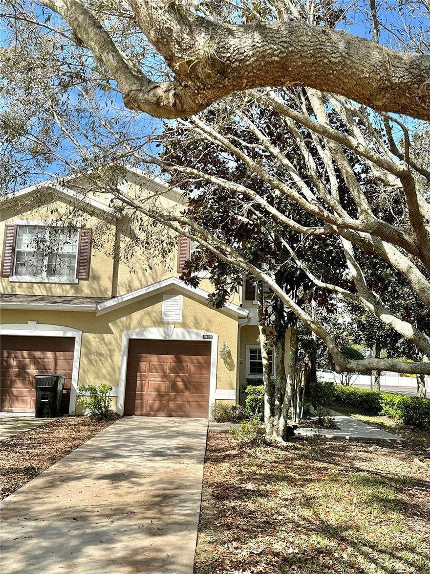 Corner townhouse in desirable Wekiva Park. Fresh paint and laminate wood flooring through out, no carpet! Corner units have eat in area in kitchen with window and side yard. Kitchen has corian countertops with maple cabinets. Breakfast bar over looks dining room and family room. Half bath located downstairs for your convenience. All bedrooms and full baths are located upstairs in addition to the laundry closet. One car attached garage makes bringing in groceries a breeze. Neighborhood playground is near pond and conservation area. Walking distance to Publix, restaurants and shopping. Jump on the West Orange Trail and take a walk or bike ride to Apopka's parks.  More pictures coming soon!
