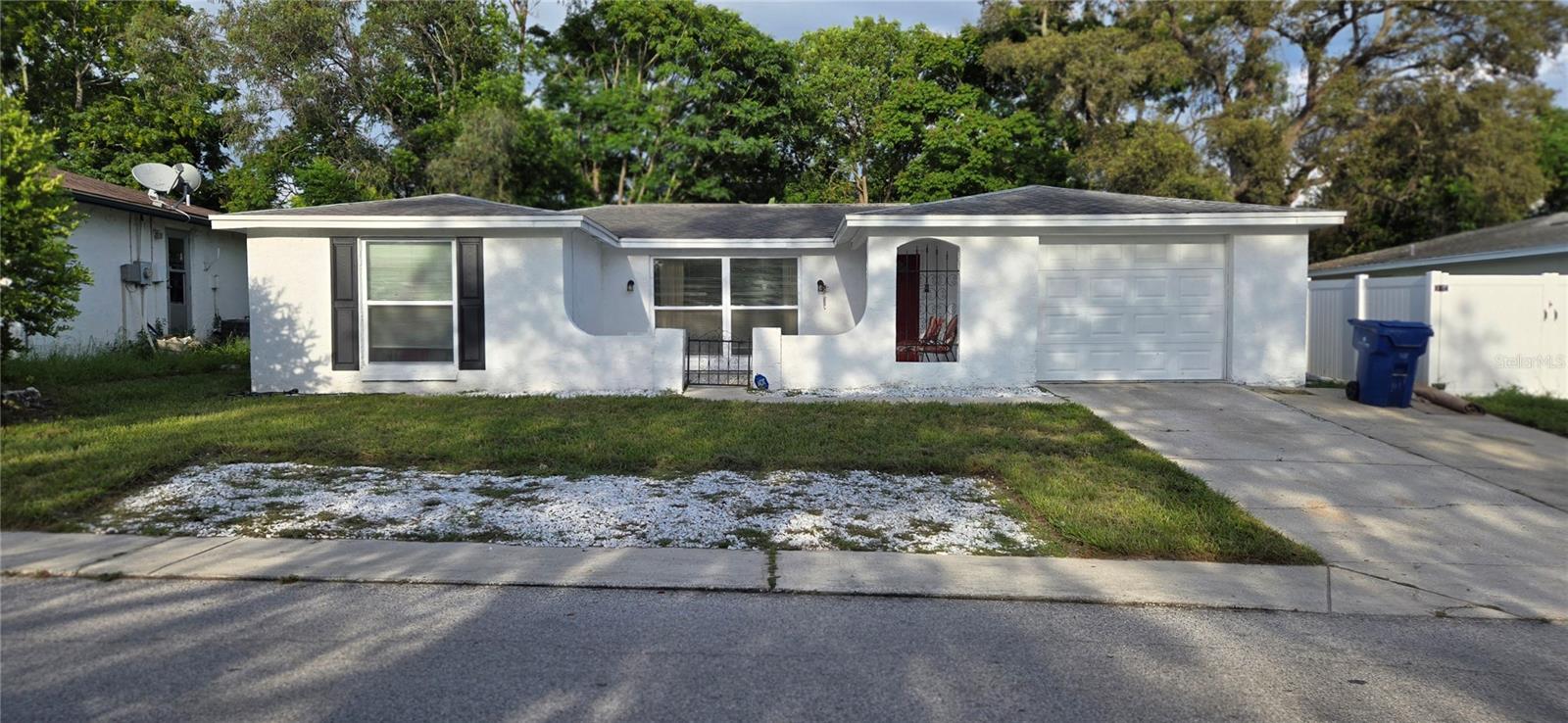 Turn the Key - Your move in ready Oasis awaits step inside this beautifully updated two bedroom two bath split plan home boasting approximately $1,492 square feet. The enclosed patio - perfect as is or easily transformed into a third bedroom - adds versatile appeal. The heart of the home is in the fully renovated kitchen featuring brand new Cabinetry, sweet granite countertops, and stainless steel appliances. Stylish tile flooring flows throughout ,complementing fresh , through neutral paint and tastefully updated baths. A flexible living area with durable plank flooring serves as a perfect home office, den, or entertainment space. Energy - efficient new windows help keep utility costs low. Outside enjoy fresh Landscaping, Lush new sod, and a brand new privacy fence - creating a serene and functional backyard retreat. With the roof, AC, and appliances all under 5 years old this home offers true move - in readiness. Just bring your toothbrush! Just steps from shopping and fun. Located in Regency Park, you're perfectly situated near a variety of shopping and entertainment destinations. Enjoy quick access to Embassy Crossing and Regency Crossing shopping centers Publix at the shops of Golden Acres and the Gulf View Square Mall nearby. When it's time to unwind local options like Congo River Golf, Urban Air trampoline park, along with the park such as Lake Lisa and Warner boys Salt Springs State Park offer something for every lifestyle .
Picture entertaining friends on the patio relaxing indoors or exploring near nearby hot spots - all just minutes away schedule your private tour today and discover your next home!