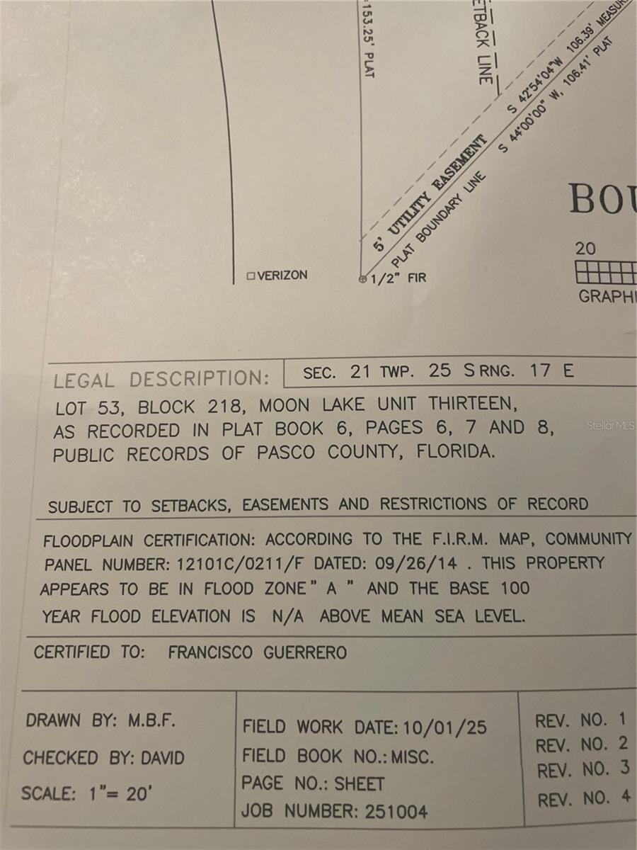 MOON LAKE ESTATES - Land