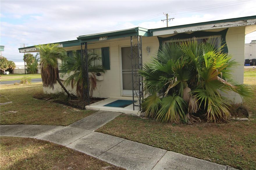 Centrally located 1 bedroom, 1 bath home with a carport. Perfect for seasonal use - Lock it and leave it. HOA cuts the grass. Water is included in the low HOA fee. Newer mini-split A/C and heat. Energy saving tankless water heater. Cute and practical. Don't miss this opportunity.