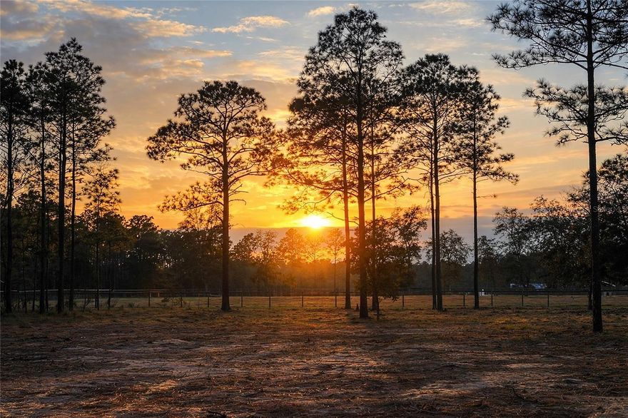 Thoughtfully cleared .99 acre parcel with gorgeous sunset views, perfectly positioned to enjoy the scenic backdrop of the adjoining horse farm.  Located in the desirable Rainbow Lakes Estates community, this property offers the ideal setting for your future homesite or investment.  Residents enjoy a peaceful neighborhood that is perfect for bike riding, walking and outdoor living, with miles and miles of paved and unpaved roads to explore.  Nature lovers will appreciate the nearby hiking, fishing, boating and equestrian trails, along with convenient access to the natural beauty of the surrounding area.  Rainbow Lakes Estates also offers wonderful community amenities including fishing lakes with a dock, parks, basketball courts, pickleball courts and a playground for the kids. Invest in your future in the up-and-coming area and enjoy the lifestyle this beautiful community has to offer.  Located just 30 minutes to World Equestrian Center, 15 minutes to Rainbow Springs Park, 20 minutes to Dunnellon for all your shopping and lovely waterfront restaurants.