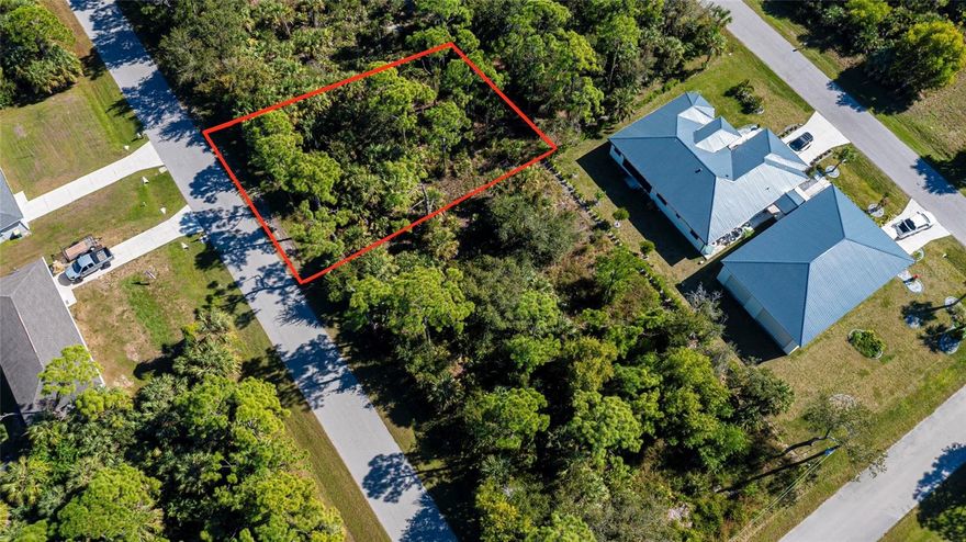 WOW -- DISCOVER THE PERFECT SPOT TO BUILD YOUR DREAM HOME IN PUNTA GORDA! THIS 0.18-ACRE (8,000 SQ. FT.) LOT IN SOUTH PUNTA GORDA HEIGHTS PROVIDES A UNIQUE BLEND OF TRANQUILITY, CONVENIENCE, AND COMMUNITY.
NESTLED BETWEEN THE SCENIC CHARLOTTE HARBOR PRESERVE PARK AND TAMIAMI TRAIL, YOU'LL ENJOY THE BEAUTY OF NATURE JUST STEPS FROM YOUR DOOR, WHILE STILL BEING MINUTES FROM DOWNTOWN PUNTA GORDA, CAPE CORAL, US 41, AND I-75.
THIS BUILDABLE LOT IS IN FEMA FLOOD ZONE X, WITH NO SCRUB JAY RESTRICTIONS AND NO HOA LIMITATIONS. THE NEIGHBORHOOD IS DEVELOPING RAPIDLY, WITH NEW HOMES UNDER CONSTRUCTION.
IMAGINE EVENING WALKS IN A FRIENDLY, VIBRANT NEIGHBORHOOD, ENJOYING FLORIDA SUNSETS AND PEACEFUL SURROUNDINGS. THIS LOT PROVIDES THE IDEAL CANVAS TO DESIGN YOUR LIFESTYLE IN A BEAUTIFUL, EXPANDING COMMUNITY.