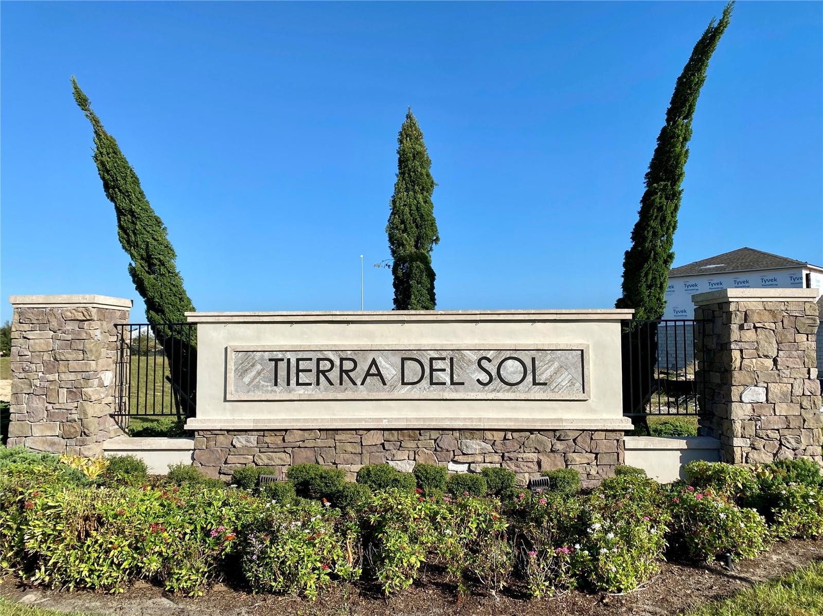 LOCATION!! LOCATION!! This beautiful 3 Bedroom 2 Bathroom home located in the community TIERRA DEL SOL in Davenport close to 27 and I-4 optimized to best utilize square footage. Located on the entire 27 Hwy, 10 minutes from Westside K8 school, 8 minutes from Champions Gate, and 15 minutes from 192 Hwy. Build in 2022. This Move-in ready home include washer, dryer and blinds in all areas.