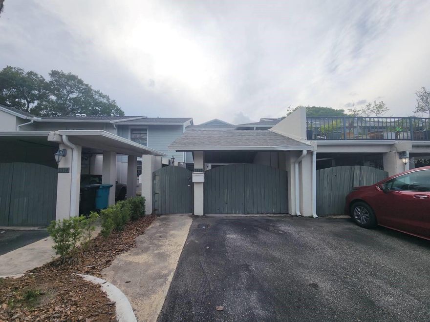 Located at a great  Orlando location, a two story townhome style of a pretty renovated 2-bed, 2.5 baths condo with a bright open concept layout. Tile and wood floor without carpet. The spacious living area is perfect for relaxing and the nice kitchen provides ample storage and workspace. Both bedrooms are spacious and comfortable, with the full bathrooms at upstairs.  Enjoy a spacious front terrace and no rear neighbor. A serene partial water view with green field from the rear terrace. Conveniently located near shopping, dining, entertainment, and major highways, this condo is perfect for homeowners and investors alike.  

The property has a covered carport for private parking with ample additional parking outside. This property has excellent potential in a desirable Orlando location with strong demand. Sold AS IS.  HOA approval required for buyer.
