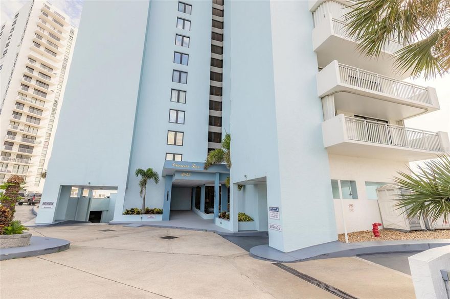 Invest in your ideal lifestyle with this exceptional oceanfront condominium at Oceans Two situated Daytona Beach Shores. This 2-bedroom, 2-bathroom condo features an open floor plan perfect for gatherings and taking in breathtaking ocean and river views. The amenities include a heated pool, grill, shuffleboard, fitness center, game room, library, workshop, clubhouse, underground parking with additional personal storage, unit has hurricane shutters and a conveniently located laundry room on the same floor near this unit. Just across the street you will have access to Publix grocery store, tennis, and pickleball courts for you and your family to enjoy. Simply unwind and indulge in the laid-back beach lifestyle. With all necessities within a short distance, you can revel in the ultimate beach lifestyle without ever having to leave the area. All measurements are approximate. Information in MLS cannot be guaranteed.