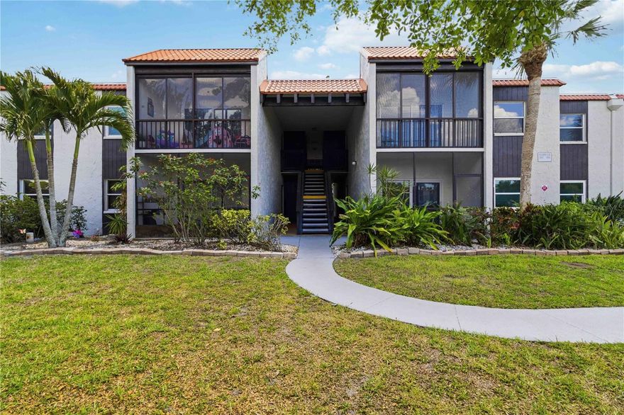 Nicely appointed and recently updated condominium awaits those looking for the Florida Lifestyle in an adorable package.  Village Brooke is located minutes to gulf beaches, downtown, restaurants, shops...very convenient.  The community itself features an active clubhouse, multiple pools for easy walking access from any home, tennis courts and a park like setting.  Notice the monthly fees...very reasonable to include building insurance, water and sewer in addition to the onsite manager.  This corner first floor unit has been occupied by the current owner since 2010...never rented and it shows!  Warm color ceramic tile and waterproof luxury vinyl plank, new granite, custom shaker cabinets, upgraded appliances and so much more.  The bathrooms have been updated as well...and last not least...a brand new permitted eletrical panel for that insurance discount and peace of mind.  Call today for a private tour.