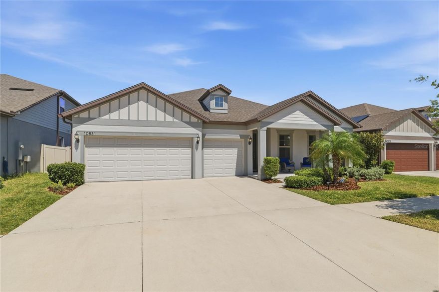Better than new, this beautifully updated 4-bedroom, 3-bathroom home with a 3-car garage has so much to offer! Over 2,500 square feet of thoughtfully designed living space and a true sense of pride of ownership throughout.

The home features Vinyl flooring all through out the common areas. Featuring a built-in kitchen, accent walls throughout, built-in pantry, and a screened in lanai, perfect for everyday living and entertaining.

The layout offers exceptional flexibility, including a private bedroom with its own en-suite bathroom ideal for guests, in-laws, or anyone seeking extra privacy. The spacious primary suite is equally impressive, offering a custom built-in closet system that maximizes organization and space.
Another bedroom showcases stunning built-in storage and cabinetry, adding both function and design. The guest bathroom also features tasteful accent wall details, elevating the home’s overall aesthetic.

Enjoy a dedicated laundry room complete with cabinetry, a sink, and a modern backsplash.

The versatile layout features both a front office and an additional open den currently used as a second workspace, but easily adaptable as a formal dining room, playroom, or flex space to fit your needs.

Step outside to your spacious screened-in patio, designed for Florida living at its best. With plenty of room for a TV, outdoor seating, and a dining set, it’s the perfect place to relax or entertain year-round.

The property also includes a rare 3-car garage, providing ample storage and parking.

Located in a desirable community with amenities such as a pool and pickleball courts, and just minutes from major roadways for an easy commute to Tampa, you’ll also enjoy close proximity to shopping, dining, and entertainment options like Westfield Brandon Mall and Apollo Beach.