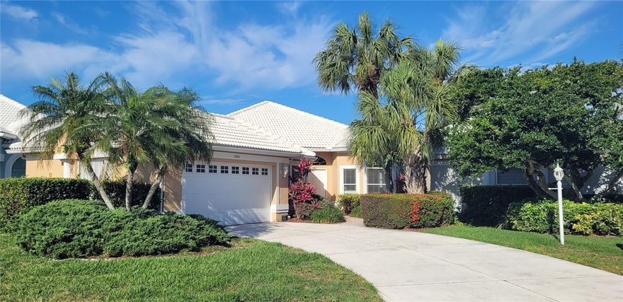 Welcome to your serene waterfront retreat, where stunning water views create the perfect backdrop for everyday living. Enjoy picturesque views from the living room, den, great room, and spacious primary suite—bringing natural beauty into nearly every corner of the home.
This thoughtfully designed residence features 2 bedrooms, 2 bathrooms, plus a versatile den—ideal for a home office, guest space, or hobby room. The open great room floor plan is enhanced by high ceilings, pocket sliding glass doors to the lanai, creating a bright and airy atmosphere perfect for both relaxing and entertaining.
Step outside to your private caged heated pool and lanai, with custom-pattern pool deck and complete with a retractable awning for customizable shade—perfect for enjoying Florida’s outdoor lifestyle year-round.
Located in a desirable gated community on Palmer Ranch, you’re just minutes from world-renowned Siesta Key Beach, the Legacy Trail, Gulf Gate Library, and convenient access to I-75 for easy travel.
Significant updates provide peace of mind, including a new AC (2020), tile roof (2019), electrical service (2022), a beautifully updated kitchen featuring quartz countertops and crown molding in the great Room, dining Room, kitchen & den. The home was also re-piped in 2005.
Additional highlights include an interior laundry room, paver entry walkway, and a spacious 2-car garage with a deep utility sink.
This is the perfect blend of comfort, convenience, and scenic beauty—schedule your private showing today!