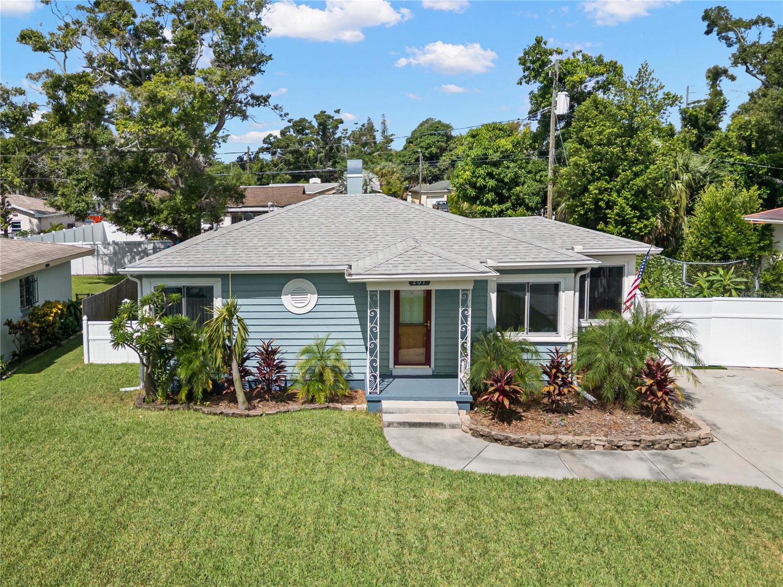 Centrally located between vibrant Downtown St. Petersburg & the beautiful beaches of Treasure Island, this spacious 4-bedroom, 2.5-bath home offers the perfect blend of comfort and convenience. A short walk to the nearby SunRunner rapid bus line, which provides quick access to both downtown St. Pete and the coast. Commuters will enjoy easy access to 275, the Skyway Bridge, and Tampa.
Step inside to an open floor plan featuring a baker's dream kitchen with ample granite countertops, custom all-wood 42-inch wall cabinets, a new fridge in 2024, a convection oven, a dedicated dining room, and an indoor laundry room with a full-size front-load energy-efficient new washer/dryer purchased late 2024. The home is thoughtfully designed with accessibility in mind, offering grab bars in the bathroom, a walk-in shower in one bathroom, and a tub/shower combo in the other bath, both have vent fans with Bluetooth & nightlight features. Other highlights include newer StarEnergy windows with hurricane covers installed in 2021, a roof in 2021, high-efficiency HVAC, and ramp access to the back deck, perfect for relaxing or entertaining. Additional highlights include a long driveway ideal for RVs, boats, or multiple vehicles, a fenced yard with gates on both sides, well water irrigation, a whole-house water filtration system, and reverse osmosis in the kitchen. This home is move-in ready and offers something for everyone—schedule your tour today!