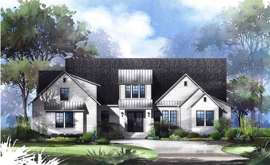 Pre-Construction. To be built. Back by popular demand, Warring Home’s extremely well-received Canmore model, praised for its perfect floor plan, will be built in Flint Rock Agrihood, a luxury residential neighborhood!* The gourmet kitchen features an oversized refrigerator and separate freezer, a 48” dual-fuel professional range, and all the custom touches of a true “cook’s kitchen.” The open floor plan boasts 12’ ceilings in the Great Room, Dining Room, and Kitchen. The oversized primary suite has dual walk-in closets and a spa-like bathroom featuring a tub niche, oversized shower, and a makeup area with pull-out caddies on each side of the vanity seating space. The flex room opens to the rear lanai, making it the perfect space for game-day parties and family game nights. The expansive rear lanai offers a large sitting area overlooking the custom pool with a waterfall, as well as a dining area with a custom wood tray ceiling, summer kitchen, TV niche, and fireplace. The low-maintenance exterior is constructed of smooth Hardie board, complemented by a professionally designed landscape package. Additional features include double-paned insulated vinyl windows, gas tankless water heaters, and spray foam insulation in the attic. *Pending ARB Approval of plans. Photos and rendering are repesentational only.