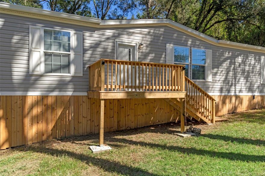 One or more photo(s) has been virtually staged. Brand New & Move-In Ready! This never-lived-in 2025 manufactured home offers 3 spacious bedrooms, 2 full baths, and 1,449 sq ft of comfortable living space on a generous 1/4-acre lot. You'll love the modern open floor plan—great for entertaining or relaxing, with a bright and airy living area, stylish kitchen, and split bedroom layout for added privacy. Conveniently located in Inverness, just minutes from shopping, restaurants, medical facilities, and local parks. Enjoy the best of both worlds: peaceful living with city amenities nearby. Don’t miss this fantastic opportunity! One or more photo(s) has been virtually staged.