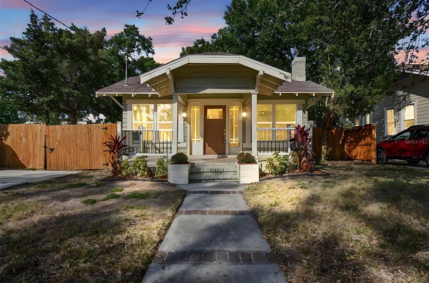 Discover the perfect blend of modern luxury and historic South Tampa charm. Completely reimagined and beautifully renovated, this 3-bedroom, 2-bathroom residence offers a turnkey lifestyle in one of Tampa’s most coveted neighborhoods.
Step inside to an airy, open-concept floor plan washed in natural light, featuring brand-new flooring and designer fixtures throughout. The heart of the home is the chef-inspired kitchen, boasting gleaming quartz countertops, custom cabinetry, and premium stainless steel appliances—perfect for entertaining. The spacious primary suite serves as a private retreat, complete with a spa-like ensuite bath featuring modern tile work and a walk-in glass shower.
Two additional bedrooms provide ample space for family, guests, or a home office, serviced by a meticulously updated second bathroom. Outside, enjoy the Florida lifestyle in your private backyard, ready for weekend BBQs or relaxing evenings.