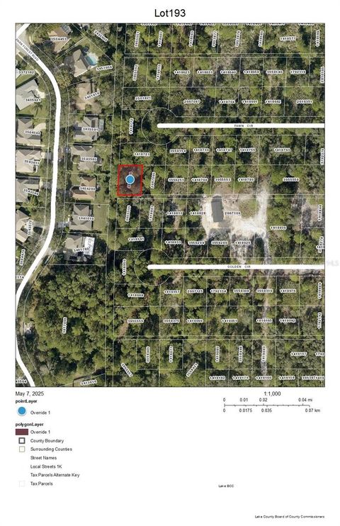 Lot 193 FAWN CIRCLE MOUNT DORA FL 32757