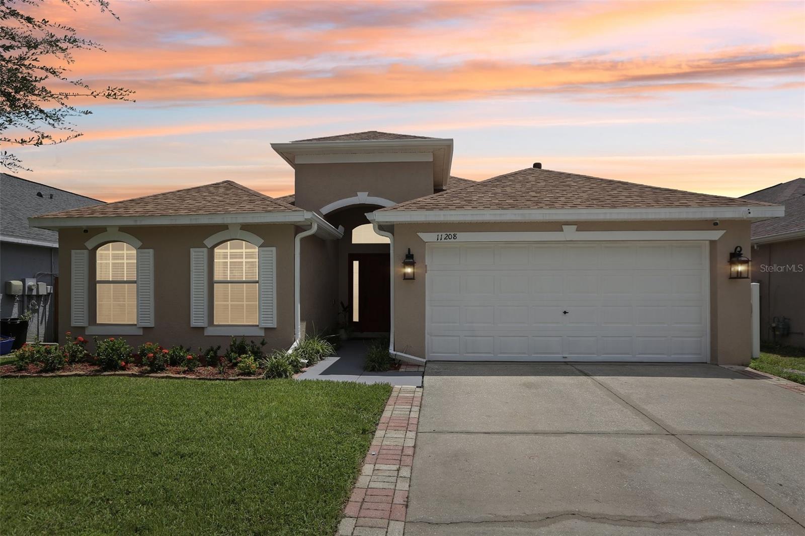 Your Westchase Home Awaits!! Desirable community of Westchester. This 3 Bedroom 2 Bath ranch home has been meticulously maintained with tastefull upgrades .The kitchen boasts luxurious GRANITE countertops with breakfast bar overlooking the great room, NEW shaker kitchen cabinet doors and NEW stainless steel appliances. Bathroom have also been upgraded with NEW granite countertops, plumbing fixtures, lights and shaker doors Enjoy the PRIVATE, fully fenced back yard with so many room for activities!!! Create your own outdoor paradise!Community features two playgrounds and top-rated schools. The Sheffield Community enhances your lifestyle with low HOA dues, no CDD fees, two playgrounds, and a secure gated entrance, offering peace of mind and family-friendly amenities. Perfectly located just 2 minutes from groceries, restaurants, and more. This home provides unparalleled convenience at 10-20 minutes from the Veterans Expressway, Tampa International Airport, vibrant Downtown Tampa, and just 35 minutes to world-renowned Gulf Beaches. Families will appreciate access to top-rated schools, while the trendy Downtown Westchase area, with its charming bistros, boutique shopping, and eclectic eateries, adds a touch of urban flair to this suburban oasis.