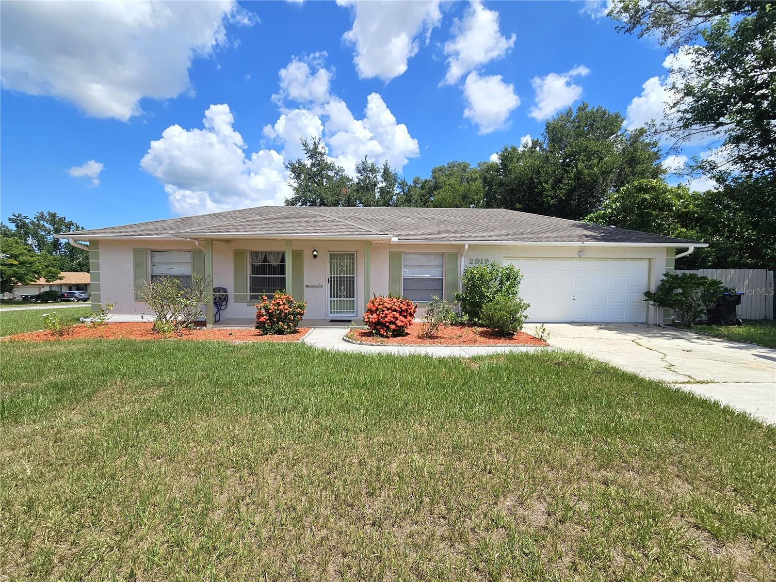 This 3-Bedroom, 2-Bath 2-Car Garage home with a large fenced yard is a Must See! Just over a quarter-acre. Screened Porch. No HOA! New Roof March 2022. New carpet in bedrooms, Tile throughout the rest of home. Sold As-Is. Buyer to verify measurements and condition.