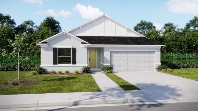 Under Construction. Your new single-family home in Palm Coast offers small-town charm with the convenience of nearby shopping, dining, and coastal attractions. The Memphis is thoughtfully designed with a special livability factor to meet your diverse needs, blending comfort, functionality, and modern style.
A covered front porch creates an exceptional arrival experience, leading you into a welcoming foyer with 9’4” ceilings that set the tone for the spacious design throughout the home. Step into the open gathering area, where the great room features an additional window for natural light and six flush mount LED lights for a bright, inviting atmosphere. The adjoining breakfast nook is perfect for casual meals, while the luxury EVP flooring in the main living areas adds style and durability, complemented by soft carpet in the bedrooms.
The kitchen is a standout with granite countertops, upgraded cabinets, large island with extra seating, a functional layout, and direct connection to the dining spaces, making it ideal for both everyday living and entertaining.
The secondary bedrooms are each positioned for privacy, making them ideal for family or guests.
Tucked away at the rear of the home, the primary suite offers a peaceful retreat complete with a walk-in closet and a large tile shower ensuite bath.
Step outside to the 9’4” screened-in lanai, the perfect space for enjoying Florida’s sunshine while entertaining or unwinding in comfort.
Enjoy modern smart home technology, including a Ring Video Doorbell, Smart Thermostat, Keyless Entry Smart Door Lock, and Deako Switches. The home also boasts a beautifully landscaped yard, while architectural shingles ensure lasting durability and style.
Backed by a full builder warranty, The Memphis offers peace of mind along with a unique layout ready for you to personalize—the perfect combination of comfort, elegance, and practicality.