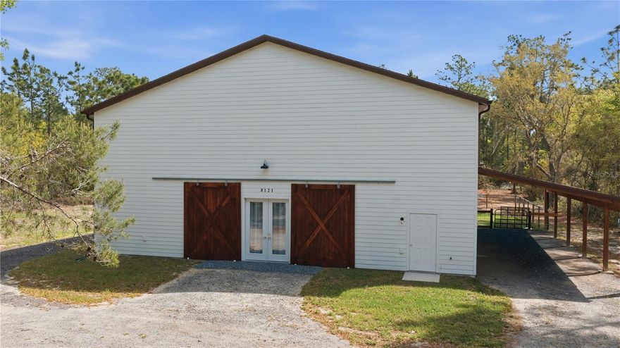 Rustic charm meets endless potential on over 5 beautiful acres. Located in the highly desirable Wildwood Country Estates, this unique 2017 barndominium offers 2,600+ sq ft under roof, including 800 sq ft of comfortable living space—with plenty of room to expand and customize to fit your vision. Whether you’re dreaming of a larger home, workshop, or the ultimate live-work setup, this property is ready to grow with you.
Enjoy wide-open space, privacy, and the freedom to create your perfect country retreat.