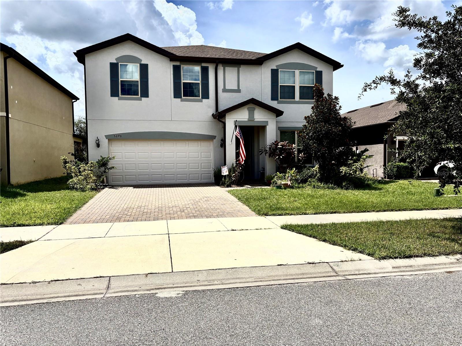 BEAUTIFUL HOME located in the much sought after community of LAKESHORE AT NARCOSSEE, Gated community. Only 8 minutes away from Valencia and Lake Nona High School. RENTED until 03/31/2026 for $2800, you won't have to waste time looking for a TENANT. This amazing and spacious home features 4 bedrooms, 2 1/2 baths, plus 2 loft areas, 1 downstairs, 1 upstairs. Marvelous upgrades: granite kitchen and bathrooms counter tops, 42" kitchen cabinets, ceramic tile through the downstairs, ceiling fans in all bedrooms and family room, stainless steel appliances included, laundry tub, a huge lanai covered and screened in the back with a beautiful view to the POND. NEW EXTERIOR PAINT 2025. Community with pool & cabana, state-of-the-art fitness center, dog park, and playground, community dock and boat slips - providing access to Fells Cove and East Lake Tohopekaliga. A perfect neighborhood for families, with access to top rated schools. Must of the pictures are stage.