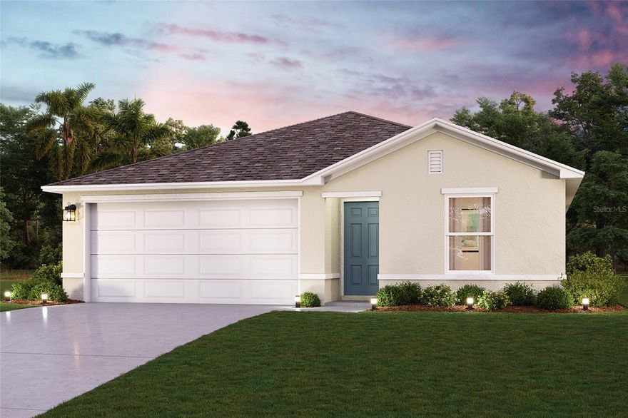 Under Construction. Discover unparalleled comfort in this exquisite home situated in the serene Vero Lake Estates! The Alton Plan offers a contemporary living experience with its design and desirable features. The standout kitchen is a culinary masterpiece and opens seamlessly into a welcoming dining area and spacious living room, perfect for hosting gatherings or relaxation. The serene owner’s suite is a retreat with a private bath and a generous walk-in closet. Enhanced with energy-efficient Low E insulated dual-pane vinyl windows and a 1-year limited home warranty. (Photos are virtually staged)