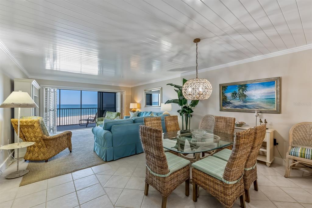 Beautiful Direct Beach front 2 bedroom, 2 bath condo plus bonus room! This recently renovated condo is being offered fully furnished, to allow you to effortlessly enjoy paradise! The condo updates include new quartz countertops and appliances in the kitchen, and bathrooms in 2021. This unit is perfectly positioned on the widest, most private stretch of beach on the island! The community of Sea Oats offers amenities such as a beautiful tropical pool and spa, grilling areas, tennis courts, and a designated golf cart parking and charging station, "a must" for life on the island! Not ready to make Boca Grande your full time home, no problem this unit has an excellent rental history!