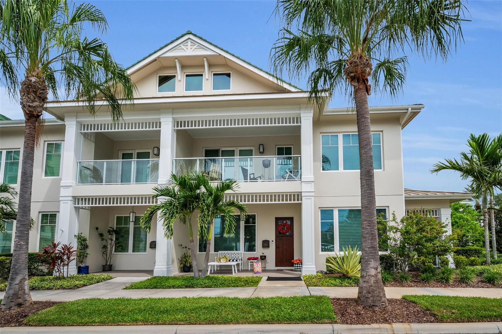 This stunning 3-bedroom, 3-bath townhome offers luxury living in a prime location, just steps from the renowned Belleair Country Club and close proximity to the pristine gulf beaches. Built up to the highest standards, this community was recently constructed in 2020. This gated community offers comfort, security and convenience with 24 hour security and an in unit elevator. As you enter, you'll notice the abundance of natural light the illuminates the entire first floor. The spacious open-concept floor plan is perfect for modern living, featuring a chef-inspired kitchen with custom cabinetry, sleek quartz countertops, and high-end appliances. Enjoy a glass of wine from your bottle of choice in the private wine room just off of the first floor. The earthy tones used throughout the room create a warm and relaxing space to unwind after a long day, or even celebrate big occasions. The expansive primary suite boasts a luxurious ensuite bath and ample closet space. With 2 additional bedrooms AND adjacent bathrooms, hosting guests is made easy. Enjoy a beautifully landscaped private setting, with access to golf, tennis, and marina amenities. No flood zone and no flood insurance required as this is built on one of the highest points in Pinellas County. This is a rare opportunity to own a piece of Belleair’s finest living, history, comfort and convenience in all! Schedule your showing today!