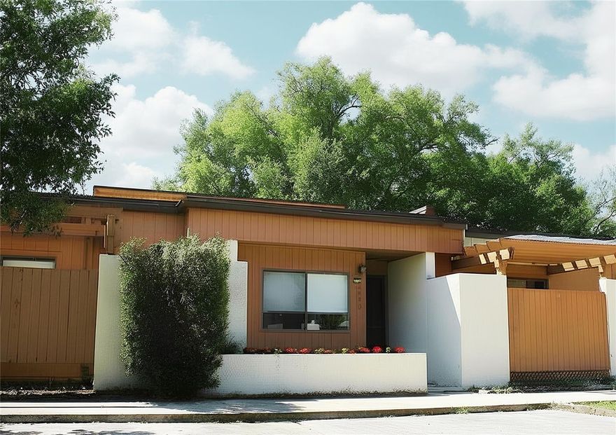 CHARMING 2/1 MOVE IN READY TOWNHOME in highly sought-after Windward Square community of Winter Park!  NEWER Roof 2025!  Spacious floor plan with soaring ceilings!  Inviting entertainment space with dining/living combo off kitchen.  Ample natural light fills this home with double glass sliders and multiple skylights all in living area!  Relaxing views of back park like green space!  Convenient location near major highways, the Orlando International Airport, shopping, dining, universities and only 30 min to attractions! Property has 2 parking spaces directly in front for easy access! Community boast various amenities include a pool, tennis courts, clubhouse, and playground!  DON"t MISS out on this RARE OPPORTUNITY!  A VALUE FOR THIS MARKET INDEED! TRULY A MUST SEE!