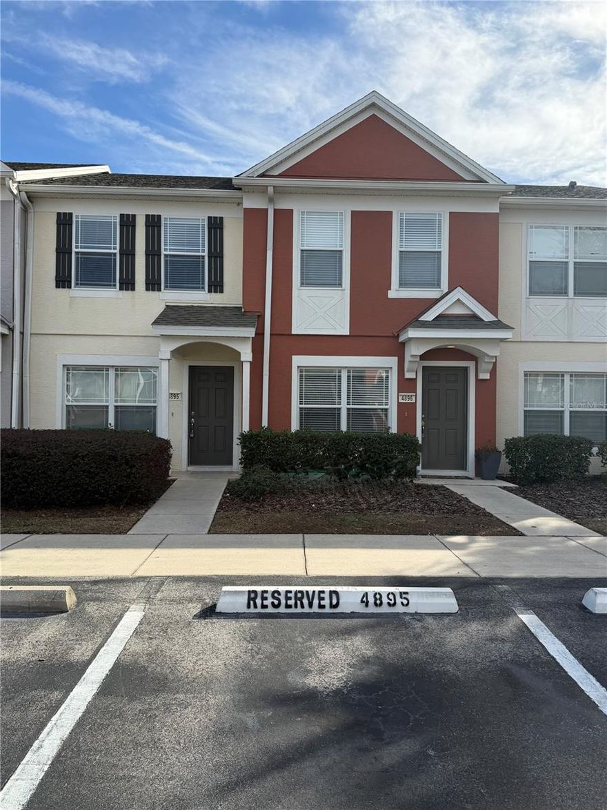 Great opportunity to buy this well-maintained 2 bedroom, 2.5 bath townhome in one of the most desirable areas of SW Ocala. This home offers an open floor plan with a spacious living/dinning area and the kitchen has a breakfast nook. A guest half bath on the main floor adds extra convenience. Upstairs both bedrooms function as a private suites, each with its own bathroom. It's located in a gated community close tp shopping, dinning, medical facilities and major routes, with quick access to I-75 and only 12 minutes from the World Equestrian Center.