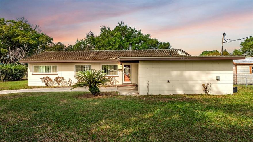 Charming 3-bedroom, 1-bath home situated on a spacious .27-acre lot in Bartow with no HOA! This property offers plenty of room to spread out both inside and out. The home features a metal roof, new windows, and fresh exterior paint, giving it great curb appeal and peace of mind for years to come. Inside, you’ll find a cozy fireplace and a functional layout perfect for everyday living. The kitchen appliances are just 3 years old, making the space both modern and practical.

Step outside to enjoy the screened patio, ideal for relaxing or entertaining while overlooking the fully fenced backyard. The property also includes a covered carport, exterior utility room, storage shed, and RV covering, offering tons of space for tools, hobbies, and recreational vehicles. With its generous lot size and convenient features, this home provides the perfect blend of comfort, storage, and outdoor living. Great opportunity to own a well-maintained home in Bartow!