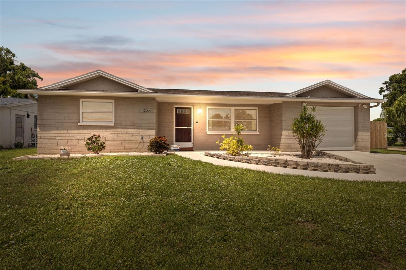 This beautifully maintained 3-bedroom, 2-bathroom home has everything you’ve been looking for! Situated on a fenced corner lot, it offers two double-entry gates for convenient access to the spacious backyard.
The primary suite includes its own private bath, and the split floor plan provides extra privacy. The updated kitchen has plenty of space, storage, and cabinets, making cooking comfortable and enjoyable. The back porch, just off the living room, has been enclosed with updated sliding windows, creating a perfect space to relax or entertain. This home also includes a one-car garage and a shed for extra storage.
Major updates include a new roof (2016), AC system (2015), newer windows (2005), a water softener (2019), and newer appliances.
Conveniently located near shopping and restaurants, with no HOA or CDD fees, this home is ready for its next chapter!