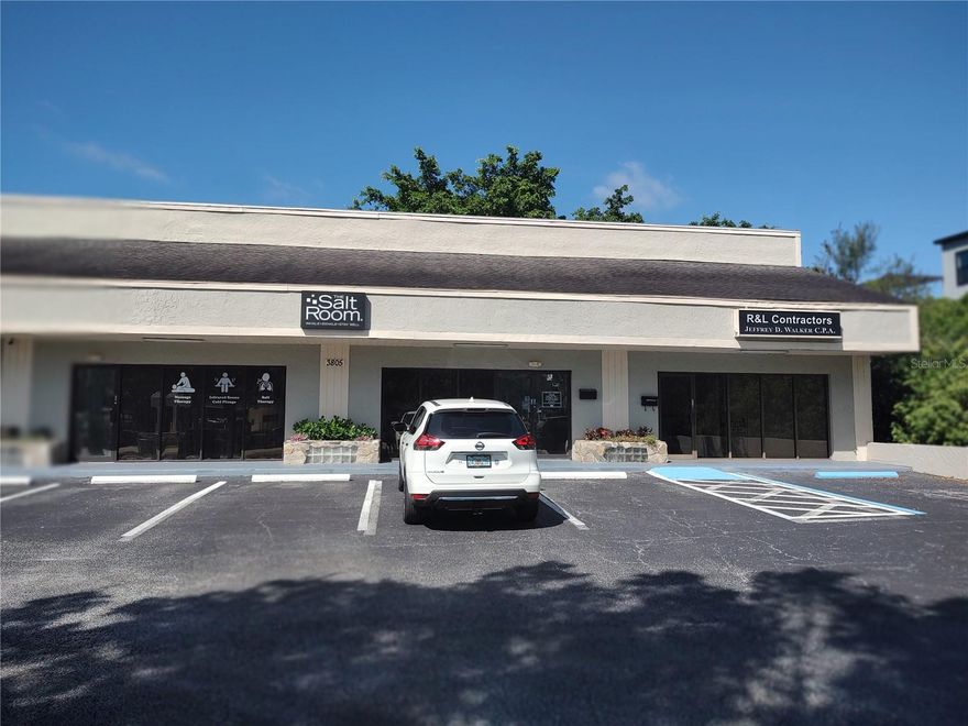 This commercial unit offers 880 square feet of functional space with high visibility on S Westshore Blvd, a busy South Tampa corridor.  Features two private offices, restroom with shower, kitchen area, and a flexible backroom for workspace or creative use.  Zoning is CG (Commercial General), which permits a wide range of office and retail uses.  Functional floor plan, restroom with shower, kitchen, and adaptable backroom, Located on S Westshore Blvd with high visibility, near businesses, neighborhoods, Gandy Blvd, W Kennedy Blvd, and the Selmon Expressway.