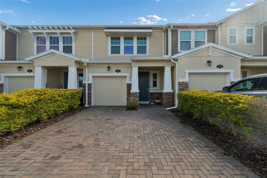 Welcome to effortless living in Long Lake Ranch where style, convenience, and community come together. This beautifully & meticulously maintained 3-bedroom, 2.5-bath townhome, built in 2018, offers 1,703 sq. ft. of thoughtfully designed space and upgrades in all the right places. This home looks just like the pictures and from the moment you walk in, you’ll notice the wood plank-look tile flooring that flows throughout the first level, creating a clean, modern feel that’s both durable and stylish. The open-concept layout is perfect for everyday living and entertaining, with a seamless flow from the kitchen to the living and dining areas. Upstairs, all three bedrooms are privately situated, along with two full bathrooms. The spacious primary suite features a custom-built, professionally designed walk-in closet, while one of the secondary bedrooms also includes custom closet built-ins, an uncommon and valuable upgrade. Enjoy the convenience of a 1-car garage, a downstairs half bath for guests, and truly maintenance-free living. The HOA covers exterior and yard maintenance, giving you more time to enjoy life and less time worrying about upkeep. Step outside your front door and into a community loaded with amenities. Long Lake Ranch features two resort-style pools, tennis and pickleball courts, a basketball court, dog park, playground, and a scenic lake with a dock, perfect for evening walks or casting a line. Take a relaxing stroll on the mile-long path around the lake or enjoy the peaceful waterfront views. Located in a highly desirable area with top-rated schools, you’re just a short distance from shopping, dining, and entertainment, including Tampa Premium Outlets, Busch Gardens, and the Lowry Park Zoo. Plus, Tampa International Airport is less than 30 minutes away, making travel a breeze. If you’re looking for low-maintenance living without sacrificing space, upgrades, or lifestyle ... this is it!