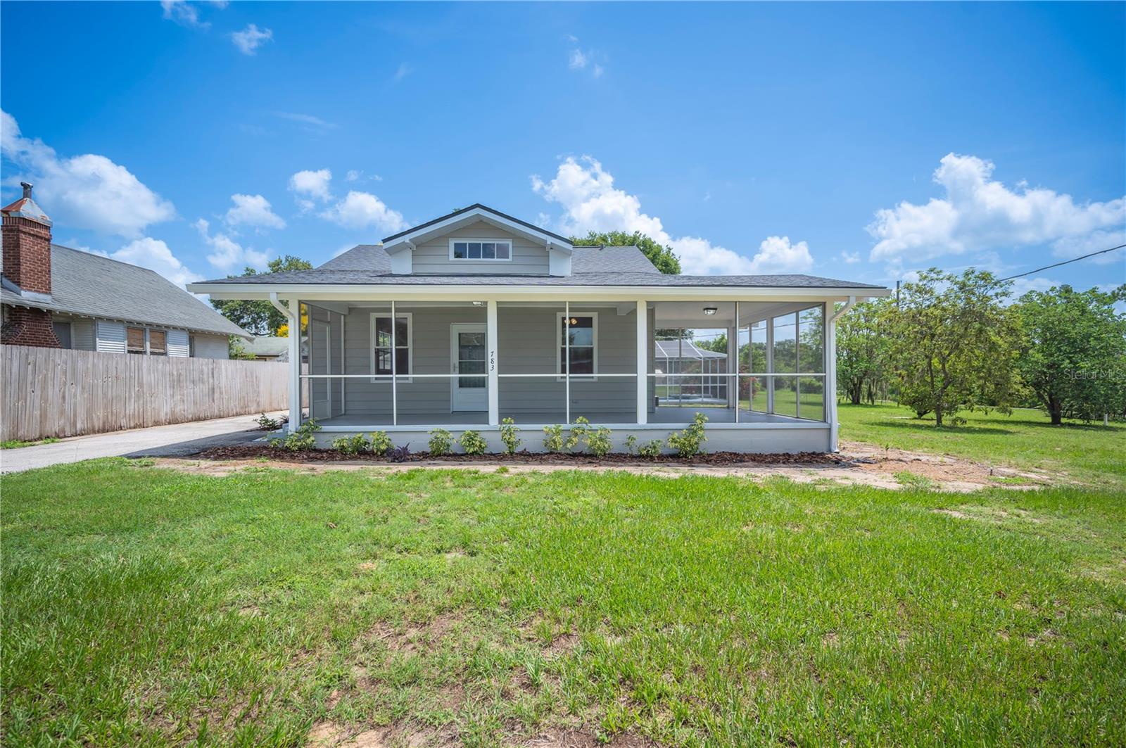 Welcome to your dream bungalow-style retreat in beautiful Eagle Lake! This newly renovated 3-bedroom, 1-bathroom home perfectly blends original character with modern upgrades. From the moment you step inside, you’ll be greeted by the warmth of refinished hardwood floors and classic antique doorknobs that add charm throughout.
Enjoy a bright and inviting atmosphere with fresh interior and exterior paint. The spacious kitchen is a showstopper, featuring sleek tile, fun yet neutral tile backsplash, granite countertops, and ample space for cooking and entertaining. The fully updated bathroom is designed with comfort and function in mind, while the large laundry room comes equipped with a washer and dryer for your convenience.
Stay cool year-round with a brand-new A/C system, and enjoy the Florida lifestyle with a stunning screened-in pool and expansive pool deck—ideal for relaxing or hosting family and friends. Or unwind on the spacious 406 sq ft screened-in wraparound front porch, perfect for morning coffee, evening gatherings, or simply enjoying the fresh air without the bugs.
The detached 2-car garage and generous driveway offer plenty of parking. The exterior has also been updated with new landscaping that enhances the home's curb appeal and outdoor living experience. Roof 2023.
Situated on a quiet street with serene lake views, this home offers both peace and practicality. Whether you're enjoying a morning coffee by the pool or watching the sunset over the water, this Eagle Lake gem invites you to unwind and feel right at home.
Don’t miss this peaceful retreat with beautiful lake views, schedule your showing today!