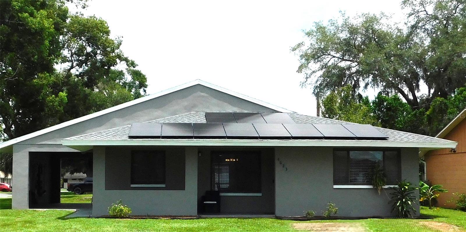 New Listing!!! Beautifully maintained home nestled in the peaceful community of Zephyrhills, FL. This charming residence offers the perfect blend of comfort and convenience with 2 spacious bedrooms, 2 full bathrooms, 1-car carport, both bedrooms are Spacious have ceiling fans, ample closet space, and Sliding Glass doors leading to the lanai. Cozy front porch and a Spacious screened Lanai. Step inside to discover an inviting, open concept living and dining area filled with natural light and beautiful wood Laminate flooring ideal for entertaining or simply relaxing at home. The well-appointed kitchen features ample cabinet space, wood cabinets, custom countertops, all appliances stay and it overlooks the front yard. Enjoy Florida living at its finest with a screened-in lanai that leads to your private backyard—perfect for morning coffee or evening sunsets. Located in a quiet, established neighborhood with no HOA, this home offers easy access to local shops, restaurants, medical centers, major highways and everything Zephyrhills and Wesley Chapel have to offer. With a short commute to everything Tampa has to offer. The convenience of Solar Panels without the added expense. Seller will pay off the Solar panels at closing. This home has endless possibilities of transforming to make it your own. Front porch could easily be converted into another screened porch; Car port could easily be turned into a 1 car garage. There is a bonus area Currently being used as a sitting area that could be turned into another bedroom and of course the back yard could be fenced. This home is a move-in ready gem you won't want to miss. NEW ROOF and NEW AC in December 2021. Be sure to check out the virtual walk through! And schedule a private showing with your favorite REALTOR before this wonderful home is gone! https://my.matterport.com/show/?m=TVXCucFCf4t&brand=0