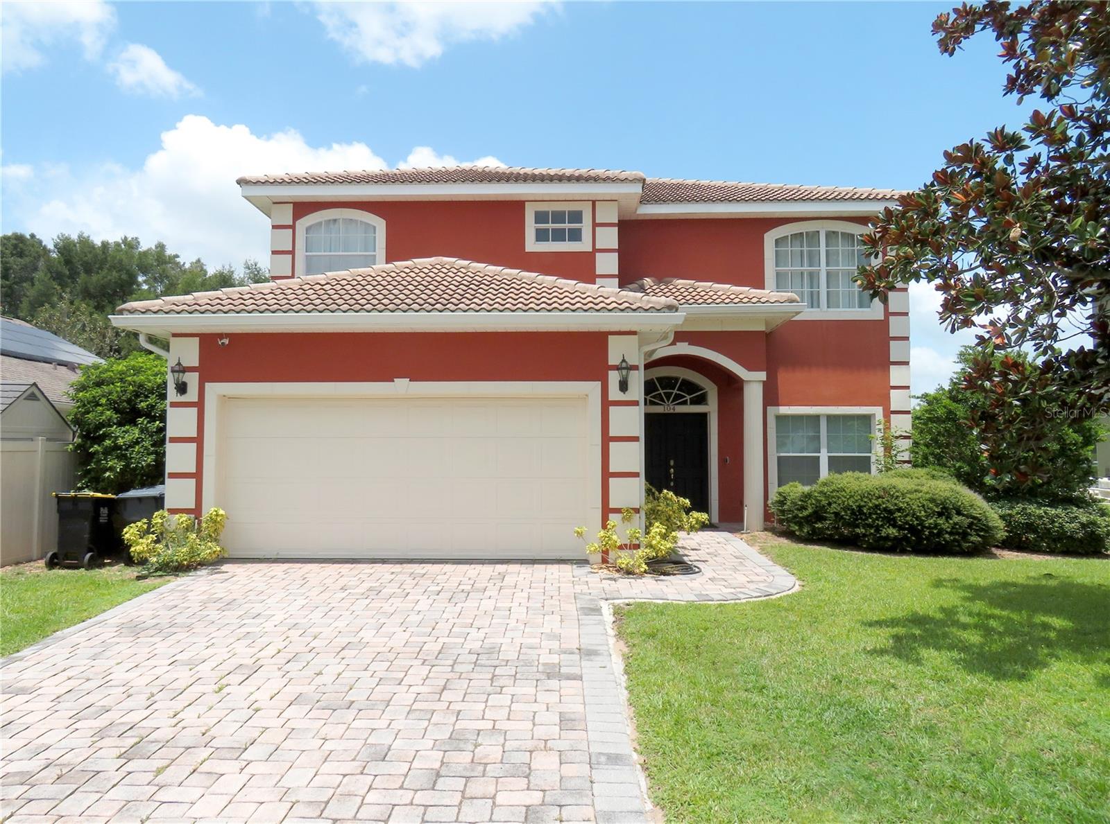 Welcome HOME to this stunning Venetian-style retreat, perfectly positioned in the high-demand, short-term rental zoned gated community of Vista Park. This 4-bedroom, 4-bathroom home offers the ultimate blend of luxury, privacy, and income potential. An investor’s dream with proven rental appeal. Step inside to discover An open-concept living space flooded with natural light, featuring sleek tile flooring and a seamless flow between the kitchen, dining, and living areas—ideal for entertaining. Two lavish master suites upstairs, each with a private bathroom, spa-like garden tub, and shower. Plus, a 4th bedroom and additional full bathroom for family or guests. 1st-floor bedroom and bathroom—perfect for multi-generational living or rental flexibility. In the backyard, your private Florida oasis awaits: Pool surrounded by a spacious paver deck, all enclosed in a screened lanai for serene relaxation. Unmatched privacy on a dead-end corner lot with no neighbors in front or back, plus an extra-long paved driveway. Prime location minutes from Disney, major highways (HWY 27, US-192), shopping, and dining. Short-term rentals allowed—already in high demand for vacationers seeking proximity to theme parks. Don’t let this rare opportunity slip away—schedule your showing today!