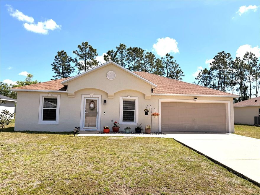 This beautifully maintained 3-bedroom, 2-bath concrete block home comes fully furnished, (Universal gym is negotiable will not convey with property. TV in Living room will not convey) making it truly move-in ready or ready for renters to move right in! Added peace of mind comes with a gas-powered 3,500-watt portable generator , lawn mower and hurricane shutters, perfect for Florida living.

Major updates have already been completed, including a HVAC system installed in January 2019 and a roof replaced in 2018. The fully fenced backyard offers privacy and plenty of space for pets, play, or entertaining.

Ideally centrally located, this home offers easy access to I-95, is just a short drive to Flagler Beach, and has shopping conveniently nearby.

Don’t miss this incredible opportunity—homes with this combination of location, updates, storm-ready features, and furnishings will not stay on the market long. Schedule your appointment today! Need 24 hour notice if possible.

Buyer to verify all information.