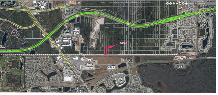 Commercial opportunity awaits! This 2.58+/- acre site is prime for development with an assembly of 80+ acres. Located right off of Central Florida Greeneway and Lake Buena Vista this property is surrounded by tons of development potential from mixed-use to multi-family development. With endless development opportunities, this parcel holds the potential to open a treasure to the surrounding parcels. Adjacent parcels are available. Subject to zoning and city approvals
