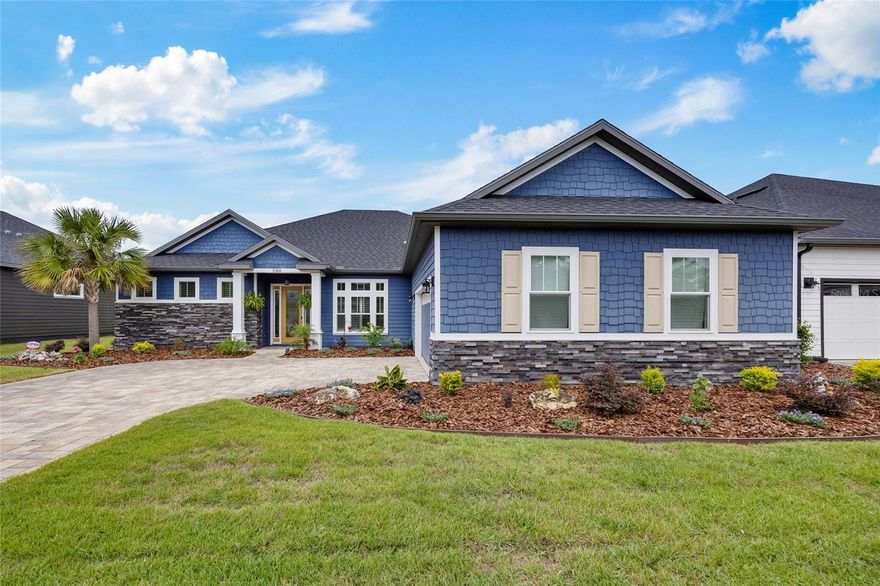 Welcome to this beautifully maintained Robinshore built, 4-bedroom, 3 1/2 bath home plus a study with 2,792 square feet of thoughtfully designed living space. Nestled in one of Gainesville’s most sought-after communities, this home combines comfort, space, and convenience. It offers a bright, spacious, open floor plan design with 10ft. ceilings, 8ft. doors throughout and so many upgraded details, generous living areas, and an amazing kitchen that caters to the most discerning of chefs. High end appliances, quartz countertops, solid wood cabinets, gorgeous stone backsplash, under cabinet lighting, and a huge island that makes it the perfect family gathering spot or for entertaining. The large master suite features a walk-in closet that is the size of a bedroom, and a spa-like en-suite bathroom complete with a luxurious garden soaking tub, huge spa shower, and a dual vanity with lots of space. This great floor plan offers a 3 way bedroom split plan for privacy and an oversized laundry room with a large storage closet. The home was thoughtfully built with a post tension foundation for structural stability along with R-38 blown insulation and insulated low-e windows for energy efficiency. Additional highlights include a spacious courtyard entry two-car garage, paver driveway, a beautiful private screened Veranda with Pavers, spacious backyard, and access to community amenities such as a community clubhouse, playground, pool, walking trails, and top-rated schools. Located just minutes from shopping, dining, and UF and Shands hospital, this home offers the perfect blend of tranquility and accessibility. Call us today to schedule a showing!