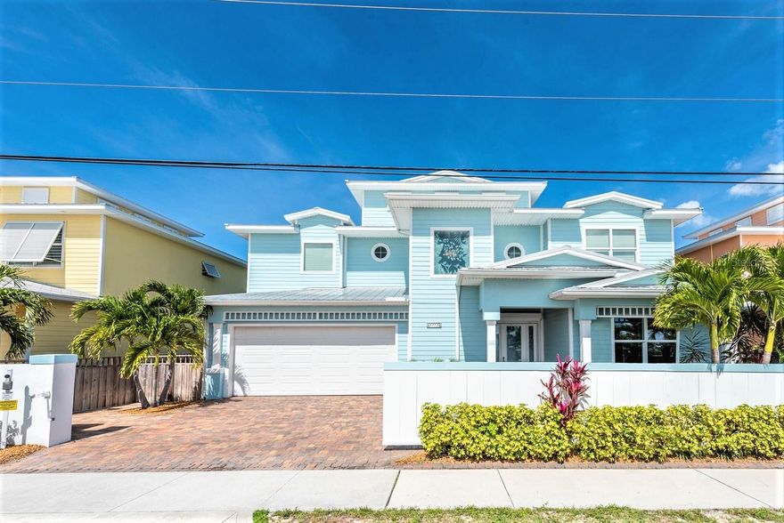 DIRECT RIVERFRONT Custom built EXECUTIVE home 4 bedrooms 4 baths. Amazing features included are Low E hurricane impact doors & windows, crown molding throughout, dual 16 Seer A/C units, 2 master suites, private 216 ft. dock for 2 slips and a 10K boat lift, Electric remote lift, shutters, and front gate. Amazing views of the Intracoastal waterway,Watch boats & dolphins. Spacious bright open living/dining room combo. Exquisite gourmet kitchen with granite countertops, oversized maple cabinets, tiled backsplash, Samsung appliances, kitchen island & nook. First floor master suite with his/her walk in closets. Master bath with double sink vanity, walk in tiled shower.. Hardwood stairs to the family/bonus room with a triple slider to the private balcony with more views that are priceless.
Directions: From Pineda Causeway, South on US 1, home will be on the river side. ;Water: City