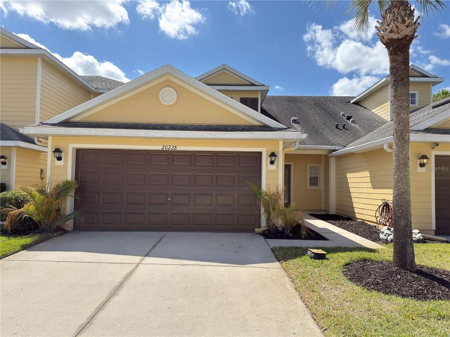 This beautiful townhome is located in the gated community of The Hammocks and offers 3 bedrooms, 2.5 bathrooms, and 1,574 sq. ft. of comfortable living space with a 2-car garage. Situated on a peaceful pond at the end of a private street.
The spacious primary suite is conveniently located downstairs and features two large closets, including a walk-in closet. The primary bathroom offers dual sinks and an upgraded walk-in shower. Upstairs, you’ll find two generously sized bedrooms and a full bathroom with dual sinks and a shower/tub combination. A convenient half bath is also located on the first floor.
The updated kitchen includes a breakfast bar, beautiful countertops, 24” maple cabinets, and all appliances. Washer and dryer are included for added convenience. The home features laminate flooring throughout with tile in all wet areas.
Step outside to the large screened-in lanai, perfect for enjoying your morning coffee or relaxing in the evening while overlooking the tranquil pond and Florida sunsets.
The Hammocks is ideally located in New Tampa near Wesley Chapel, with easy access to shopping, restaurants, a hospital, and major highways.